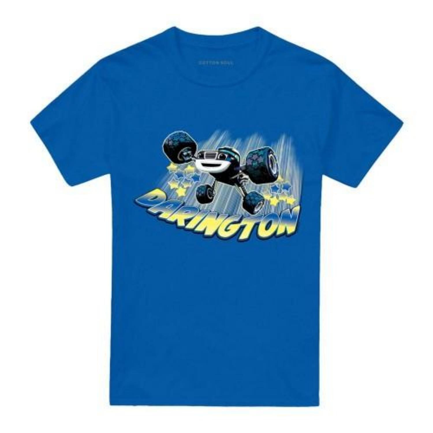 

Blaze & The Monster Machines Unisex Adult Darington Badge T-Shirt S чёрный
