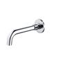 Modern Brass 2-Hole Wall-Mounted Metered Bath Mixer Tap Single Handle Swivel Sink Spout Golden Bronze Finish Ceramic Valve