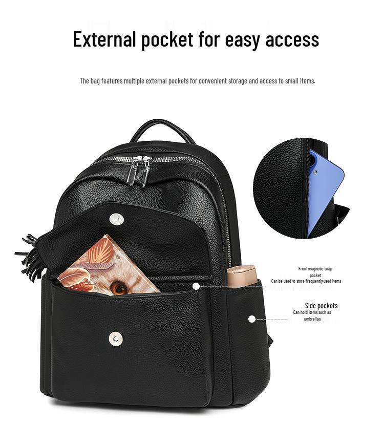 Korean Style Women's Backpack 2025: Fashionable, Versatile, Large Capacity, Lightweight Travel Backpack