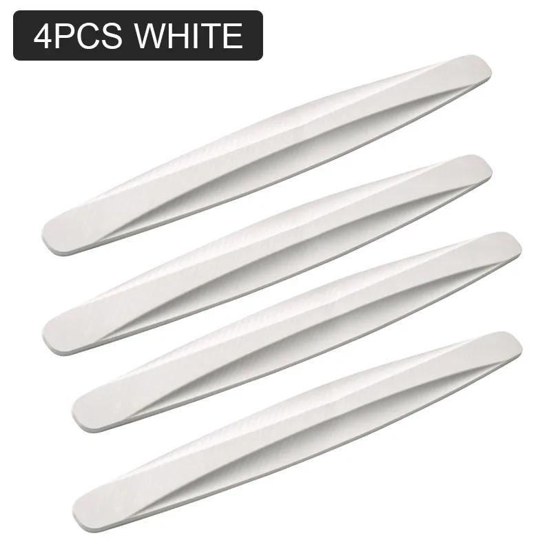 

4pcs Car Bumper Protector Strip Universal Car Soft Rubber Front And Rear Corner Cover Guard Lip Strip Sticker Protector