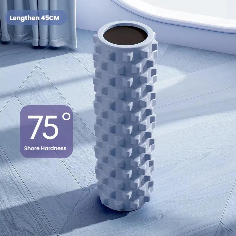 

Ролик для йоги, пеноролик для фитнеса, пилатеса, упражнений, массажный блок для мышц, мягкий ролик из ЭВА для расслабления спины и ног, похудения синий