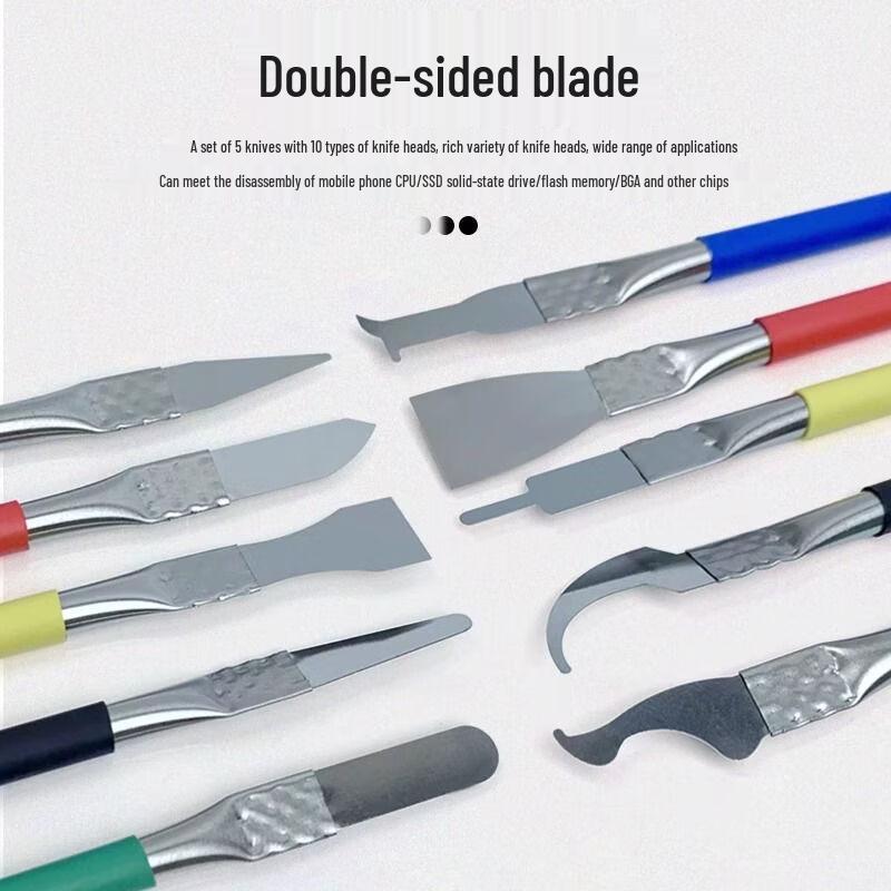 5-Piece Colorful CPU Chip Glue Removal Tool Set