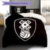 Rotherham United Badge Pattern Bedding Home Decoration Birthday Gift (1 * Duvet Cover + 2 * Pillowcase, Without Core)