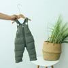 2026 Baby-Latzhose im koreanischen Stil: Herbst/Winter Daunen-Baumwollhosen für Kinder