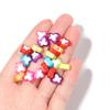 Pack of 100 Waterproof Loose Spacer Bead Acrylic Heart/Flower/Butterfly Shaped Beads Creative Jewelry Accessories