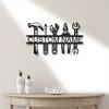 Custom Industrial Metal Wall Art with Name Workshop Tools Rustic Decor for Garage Man Cave