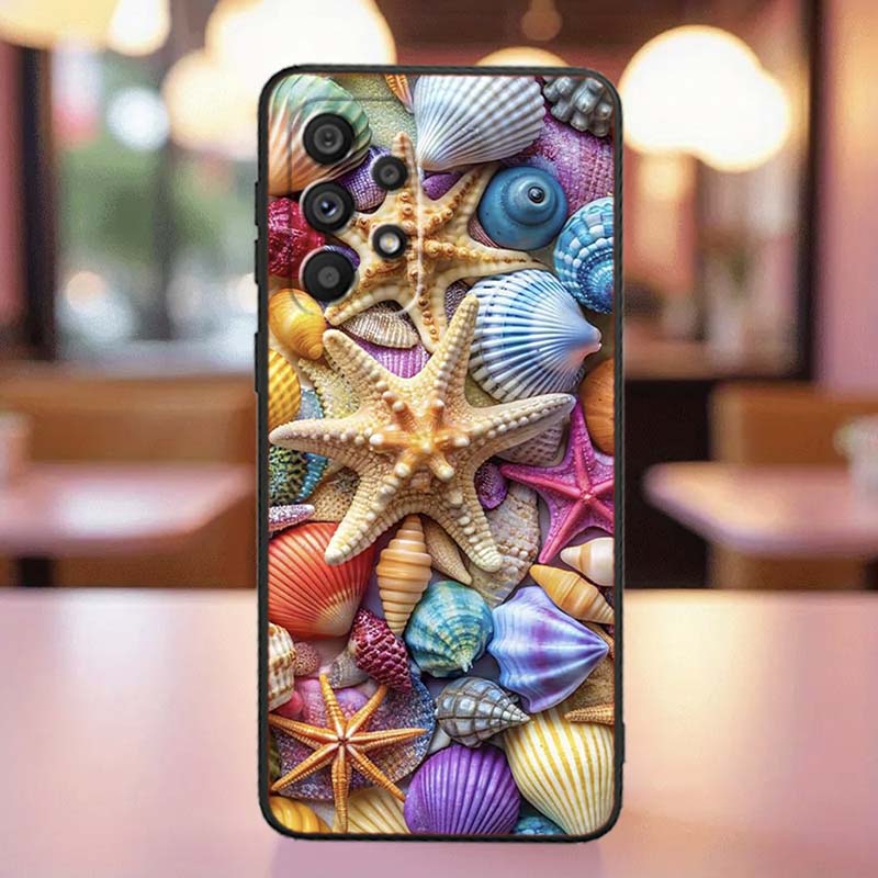 Cartoon Anime Turtle Elephant For Samsung A41 A35 A34 A33 A32 A25 A24 A23 A21s A06 A05 A04 A03 Note 10 20 Ultra 5G Black Case