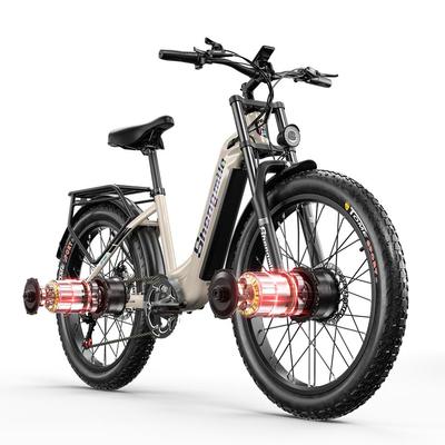 26" Městské elektrokolo Shengmilo S700 pro dospělé s 1500W 48V17.5Ah, Zadní nosič ideální pro každodenní dojíždění a venkovní dobrodružství
