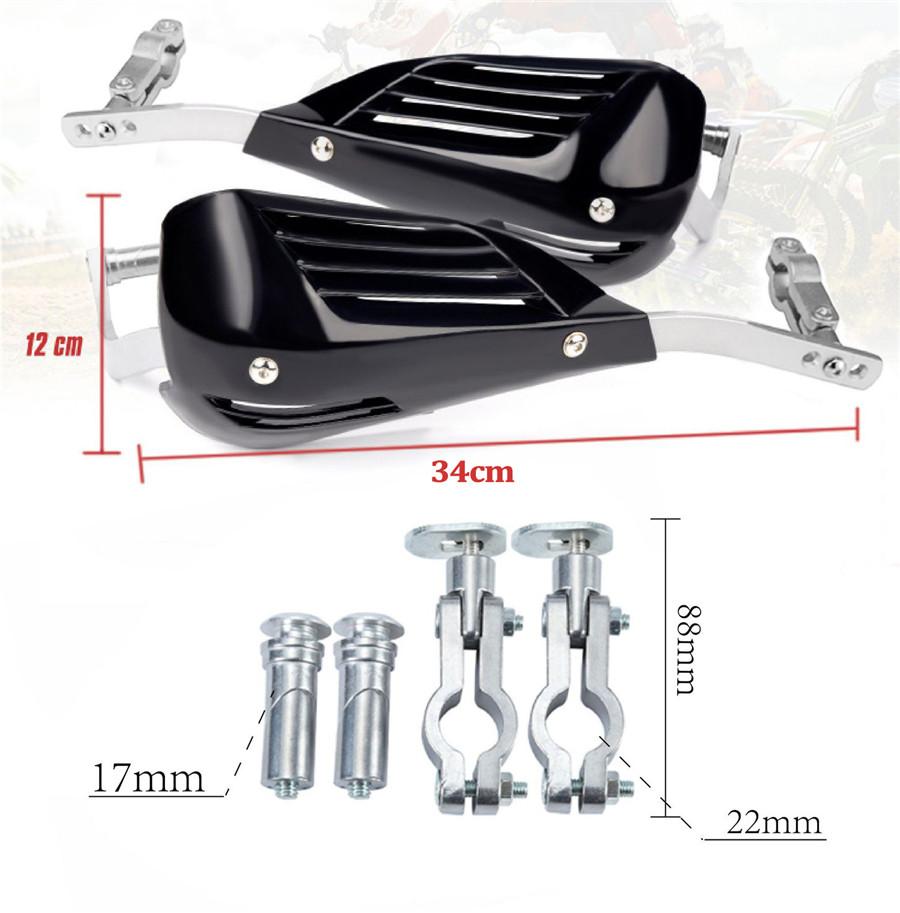 Pair 22mm Motorcycle Handlebar Handguard Protector For Kawasaki Honda Yamaha