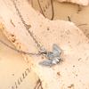 Huitan Novel Angle Pendant Necklace for Women Exquisite Glossy Neck Accessories Dainty Trendy Gorgeous Daily Life Party Jewelry