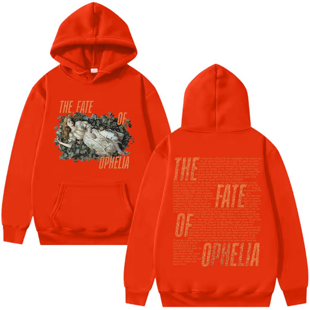 The Fate of Ophelia Lyrics Hoodie TS The Life of A Showgirl Album Graphic Clothes Women Men Fashion Retro Aesthetic Pullover Y2K