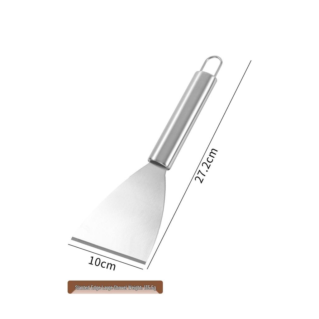 Versatile Stainless Steel Angled Spatula for Pancakes, Eggs, Flatbreads & Grilling