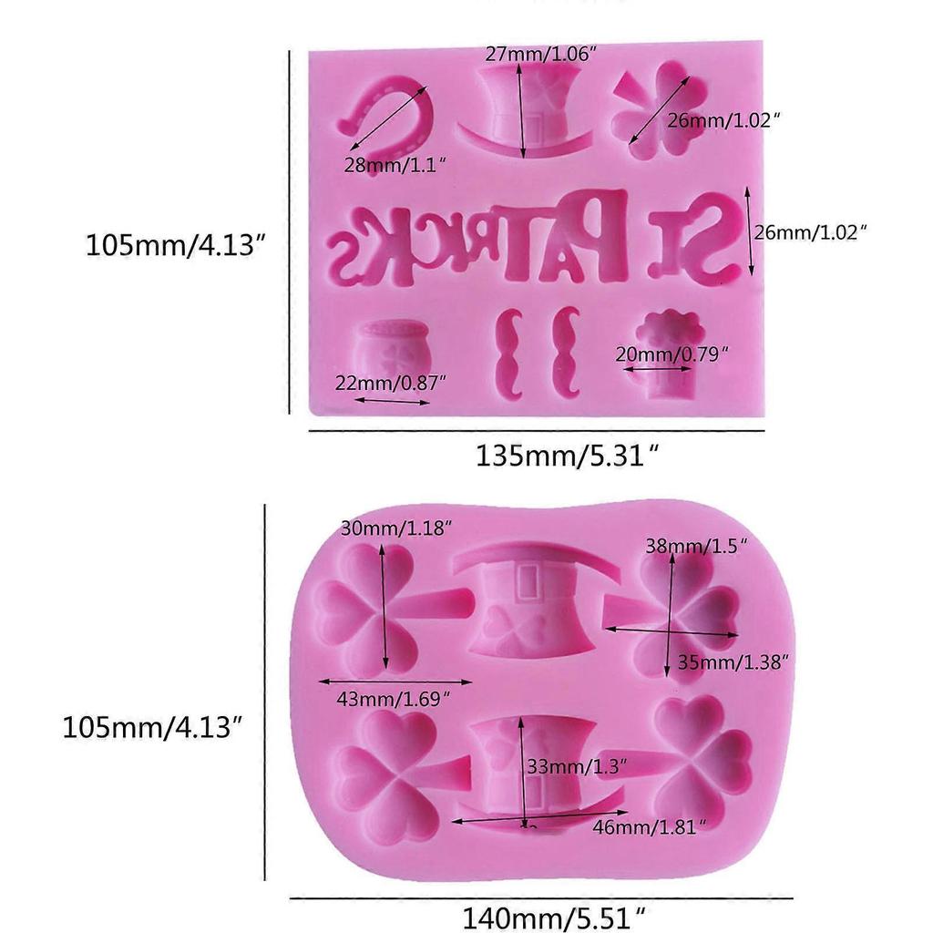 2Pcs Three-leaf Flower Hat Three-leaf Flower Hat Silicone Mold Chocolate Candy Mold Diy Dessert Mold Cupcake Baking Tool Multicolor less