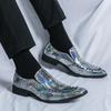 Fashion Men's Loafers Luxury Brand Leather Dress Shoes Breathable Slip-On Solid Formal Casual Shoes Handmade Designer Men Shoes Mocassin