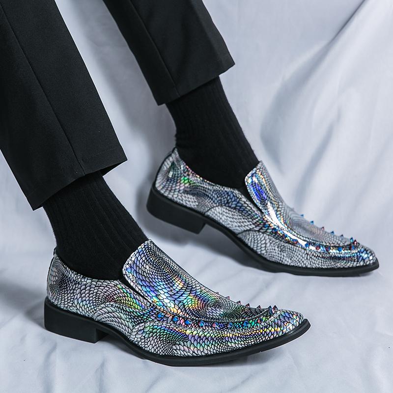 Fashion Men's Loafers Luxury Brand Leather Dress Shoes Breathable Slip-On Solid Formal Casual Shoes Handmade Designer Men Shoes Mocassin