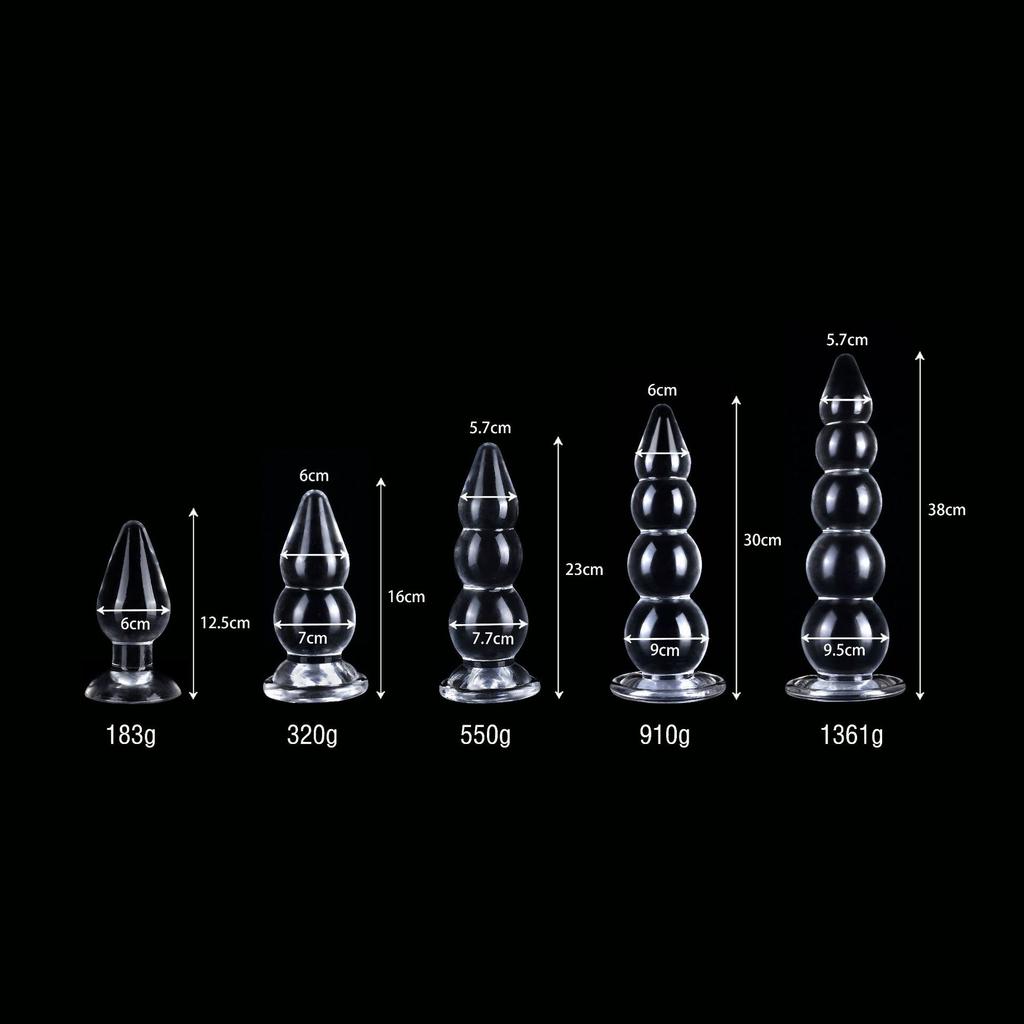 Transparenter Analplug für Frauen, Masturbator mit Zugperle, Sexspielzeug für Erwachsene, Fisting, großer Dildo, Fisting, Gay Butt Plug, 18+, BDSM, TPE