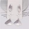New Fashion Triangle Earrings for Women Colorful Enamel Korean New Imitation Pearl Dangle Earrings Unusual Boho Party Gifts