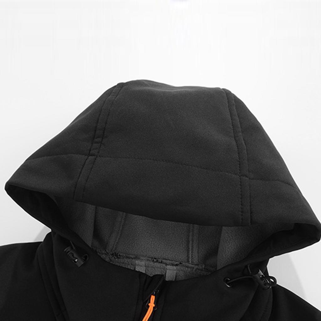 Men's Solid Color Outdoor Mountaineering Waterproof Windproof Fleece Jacket Outdoor Jacket