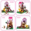 Creative Friends Friendship House Building Blocks Summer Treehouse Camping Model Toy Christmas birthday gifts for Kids