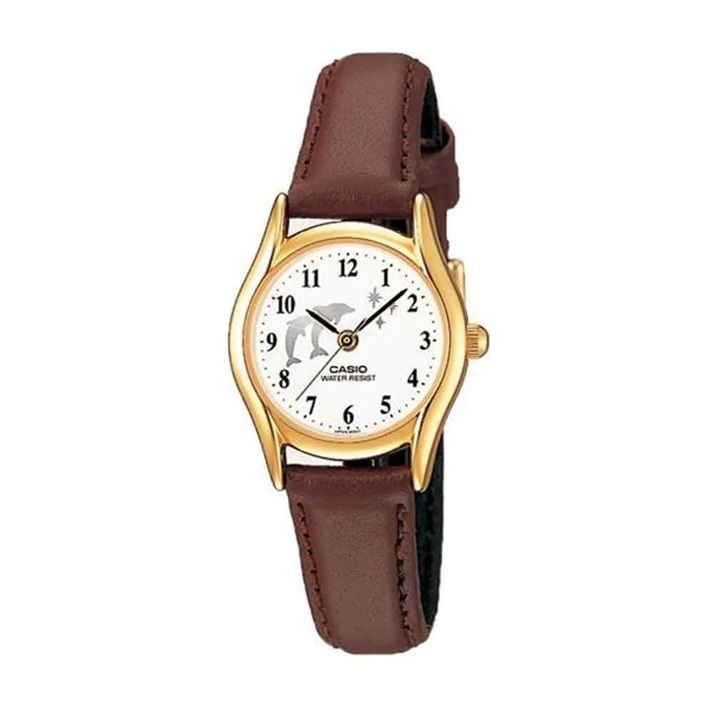 Cio Braun Brown Leather Watch Vintage CSAT Watch LTP-1094Q-7B9