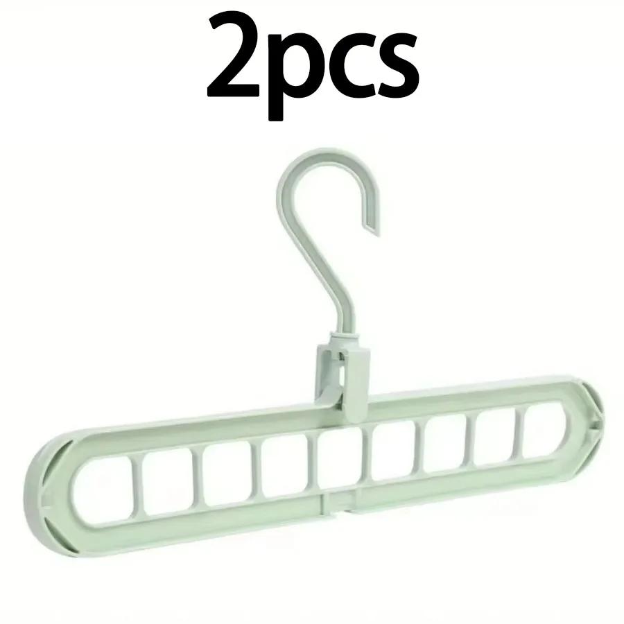 2/5pcs Magic Multi-port Support Hangers for Clothes Drying Rack Multifunction Plastic Clothes Rack Drying Hanger Storage Hangers