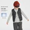 Gilet Imbottito da Ragazzo a Scollo a V Monocolore