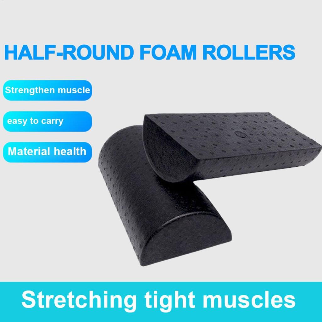 Fitness Yoga Column Roller/Half Foam Roller Blocks Pilates Yoga Roller/Yoga Massage Exercise Foam Roller/ Muscle Massage Roller