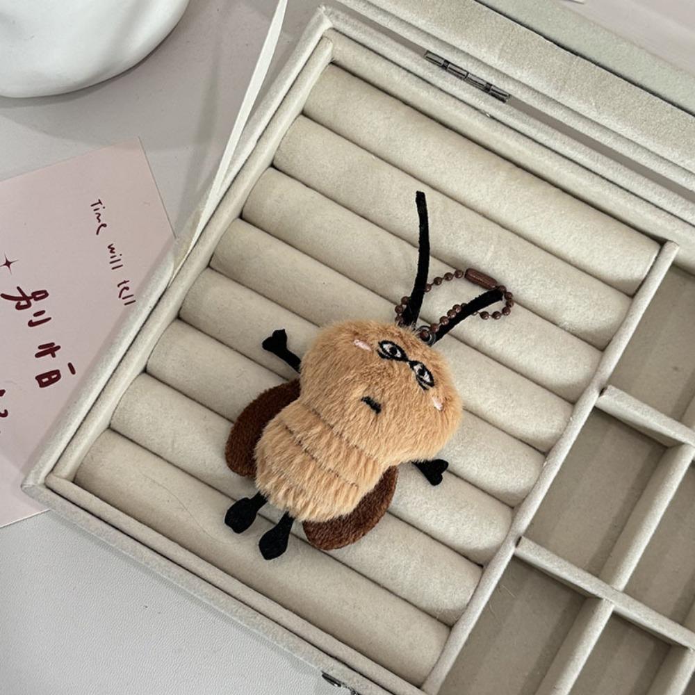 Stuffed Animal Backpack Pendant Cockroach Doll Keyring Creative Key Chain  Fun Gift Accessories