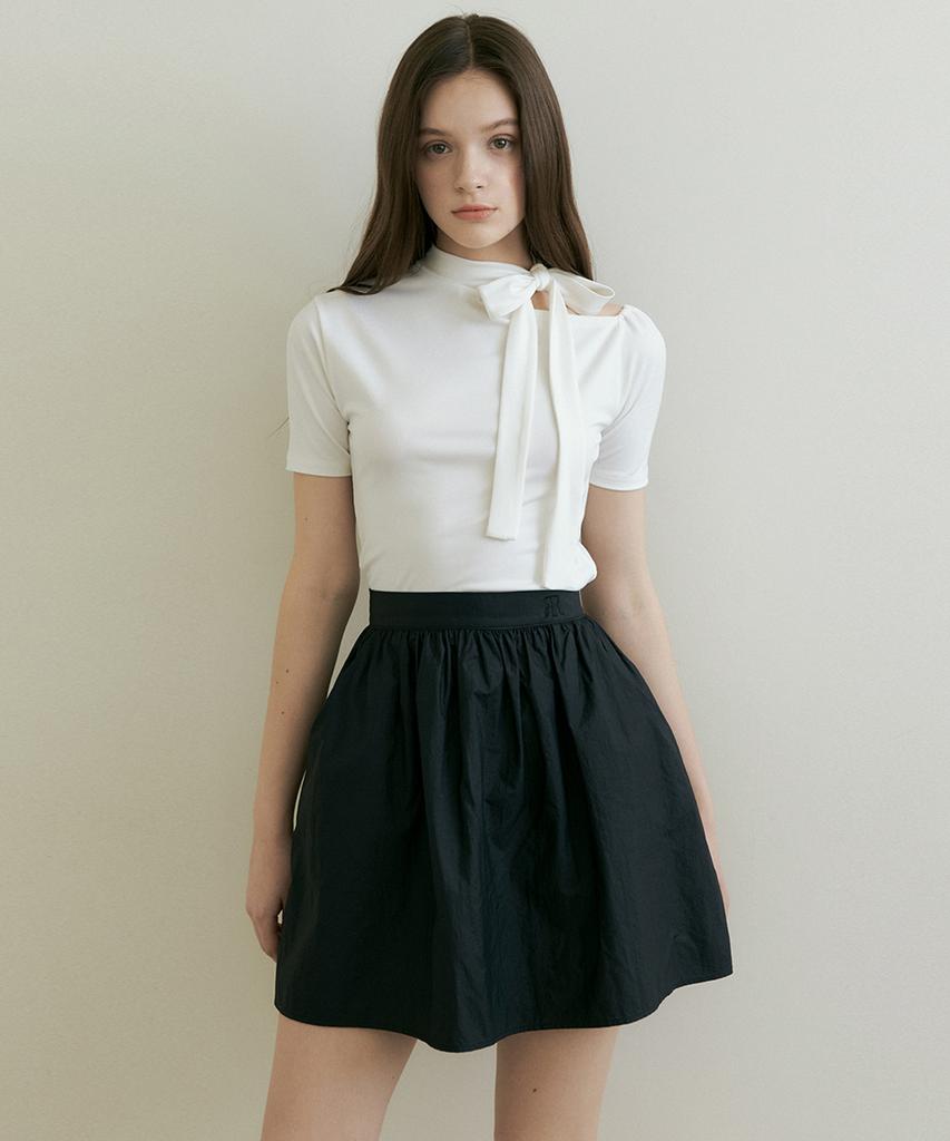 Riorg Fra Nylon Balloon Mini Skirt Black