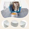 Pet Hanging Food Bowls Removable Adjustable Durable PP Feeding Crate Bowl Multipurpose Feeder for Small Dogs Cats Airline Cage