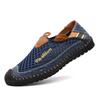 Men's mesh shoes crocodile men's shoes overalls breathable handmade shoes men's summer shoes