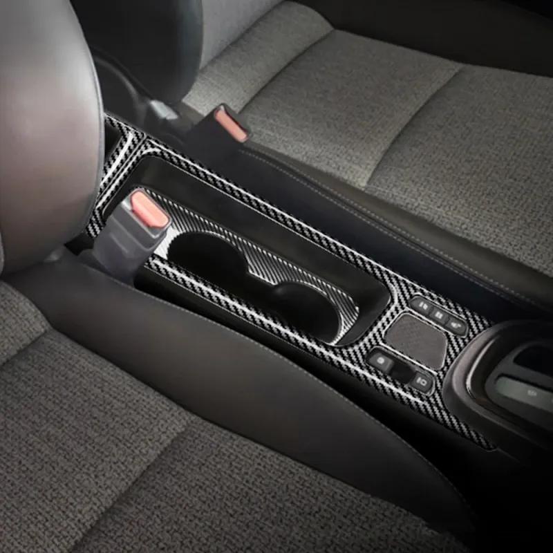 For Toyota Yaris Cross ABS Carbonfiber Interior Accessories Window Swtich Gear Shift Front Water Cup Panle Cover