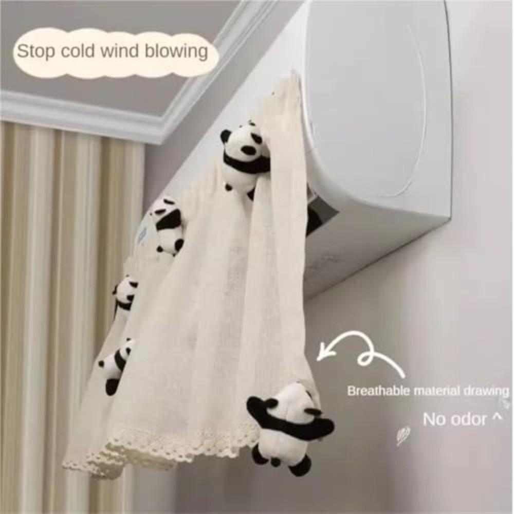 Hanging Design Wind Shield Curtain Anti-direct Wind Dustproof Cover AC Curtain  Postpartum Recovery