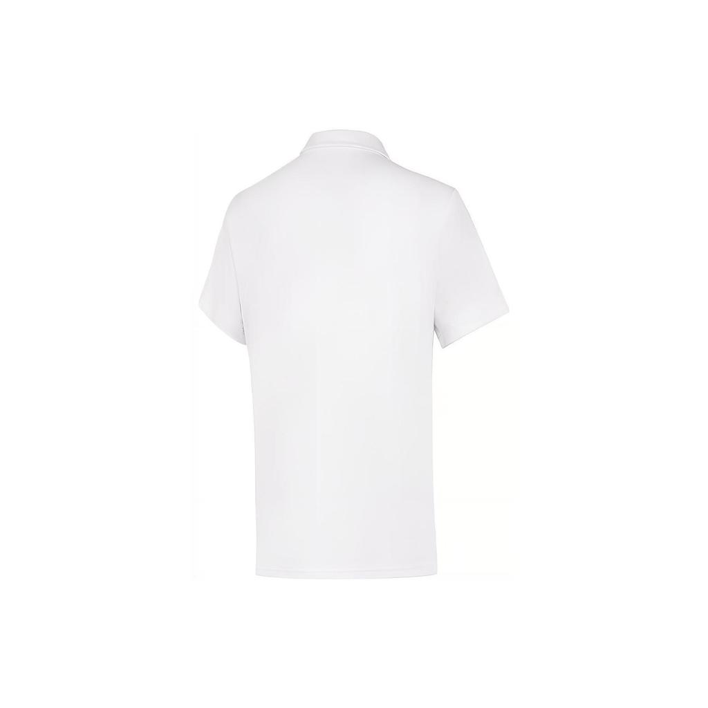 Li-Ning Plain Polo Short Sleeve T-Shirt Unisex Tops White APLT082-1