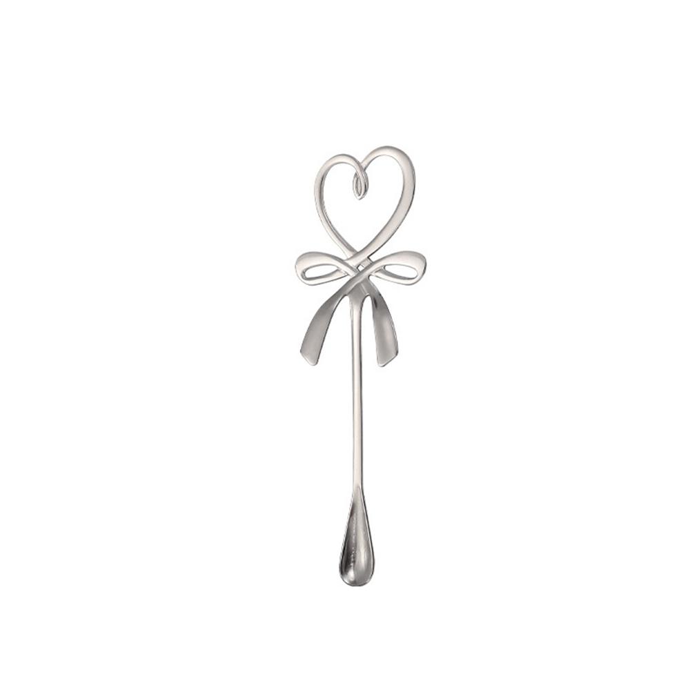 

Valentine s Day Gift Drinking Stirring Kitchen Tools Flatware Coffee Spoon Tableware Teaspoons серебряный
