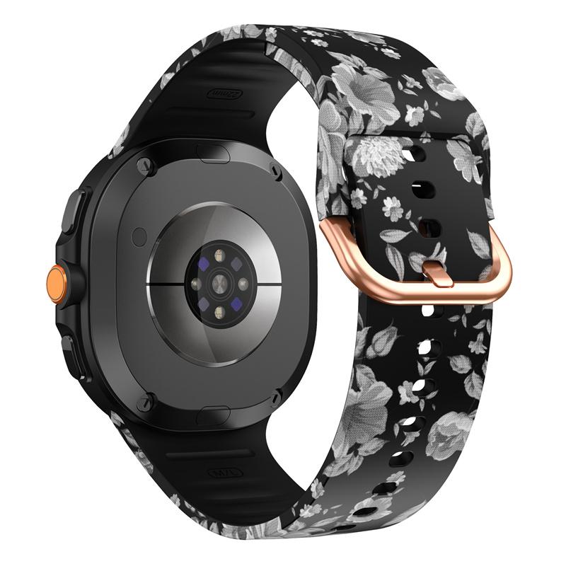 Printing Silicone Strap For Samsung Watch 8 Band Galaxy Watch 8 Classic Watchband Replacement No Gap Galaxy Watch 8 Correa