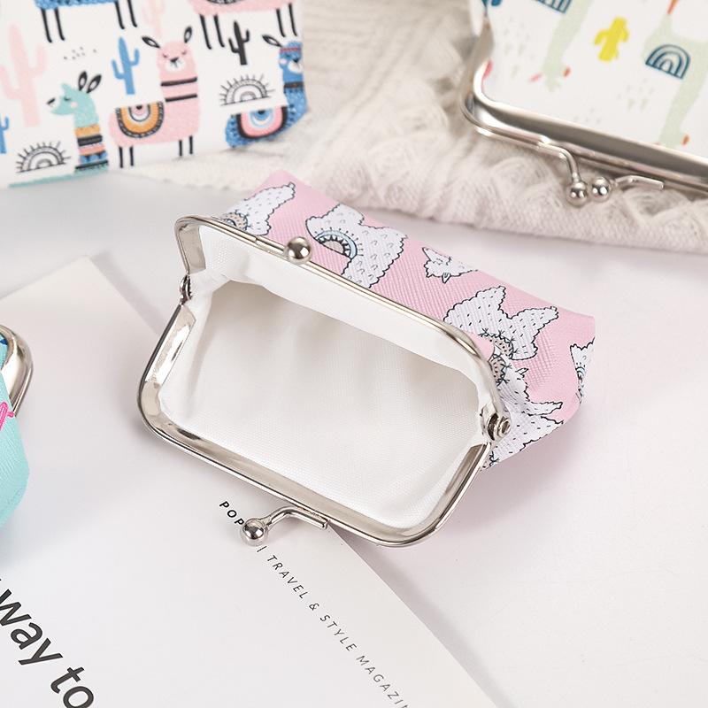 Color Sheep Pattern Coin Purse Cute Buckle Wallet Girls Money Bag Children Small Pouch Key Pockets Mini Card Holder Wallets