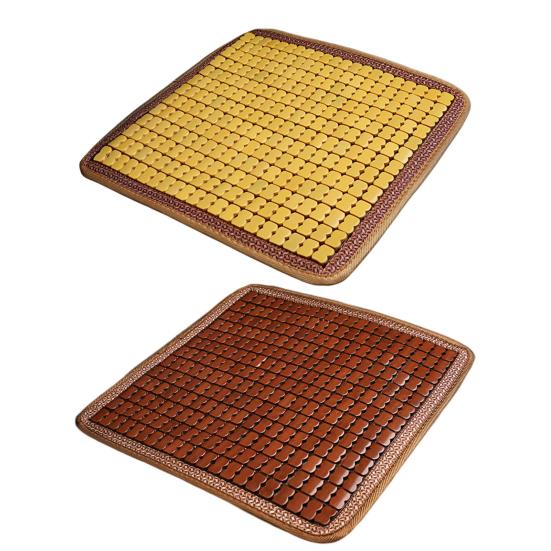 Bamboo Cool Mat Perfect Fitting Non-slip Bottom Layer Breathable Universal Comfortable Sweat-absorption Silicone Summer Car Cool Cushion Accessories