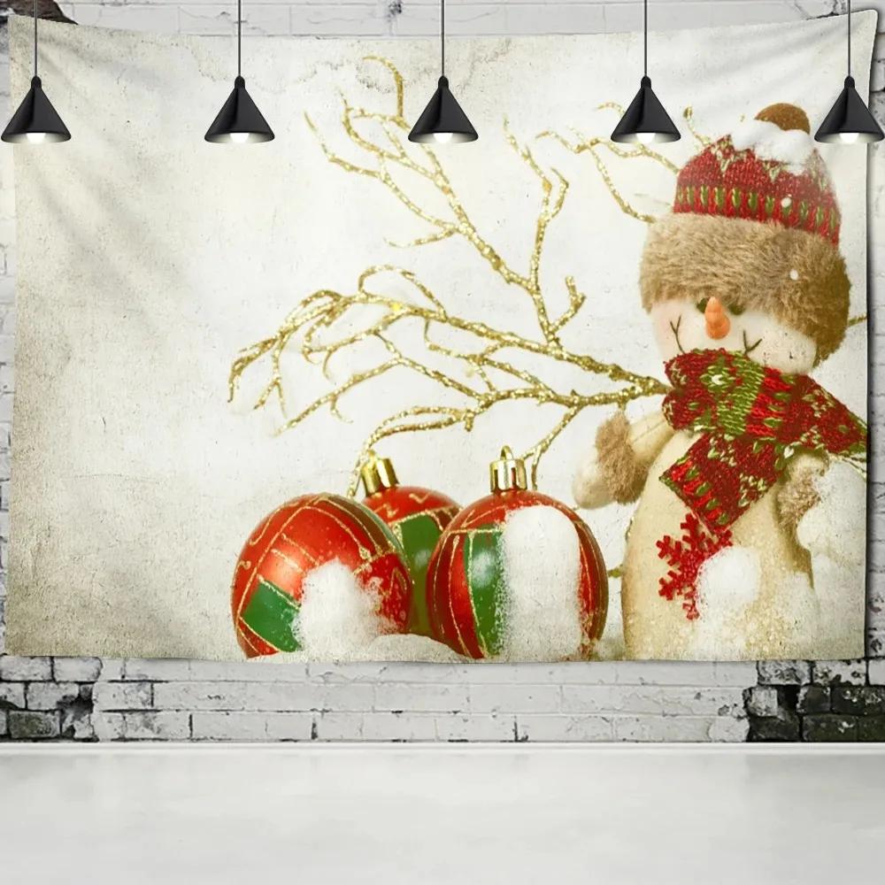 Christmas Theme Background Tapestry Living Room Sofa Home Decoration Christmas Gift