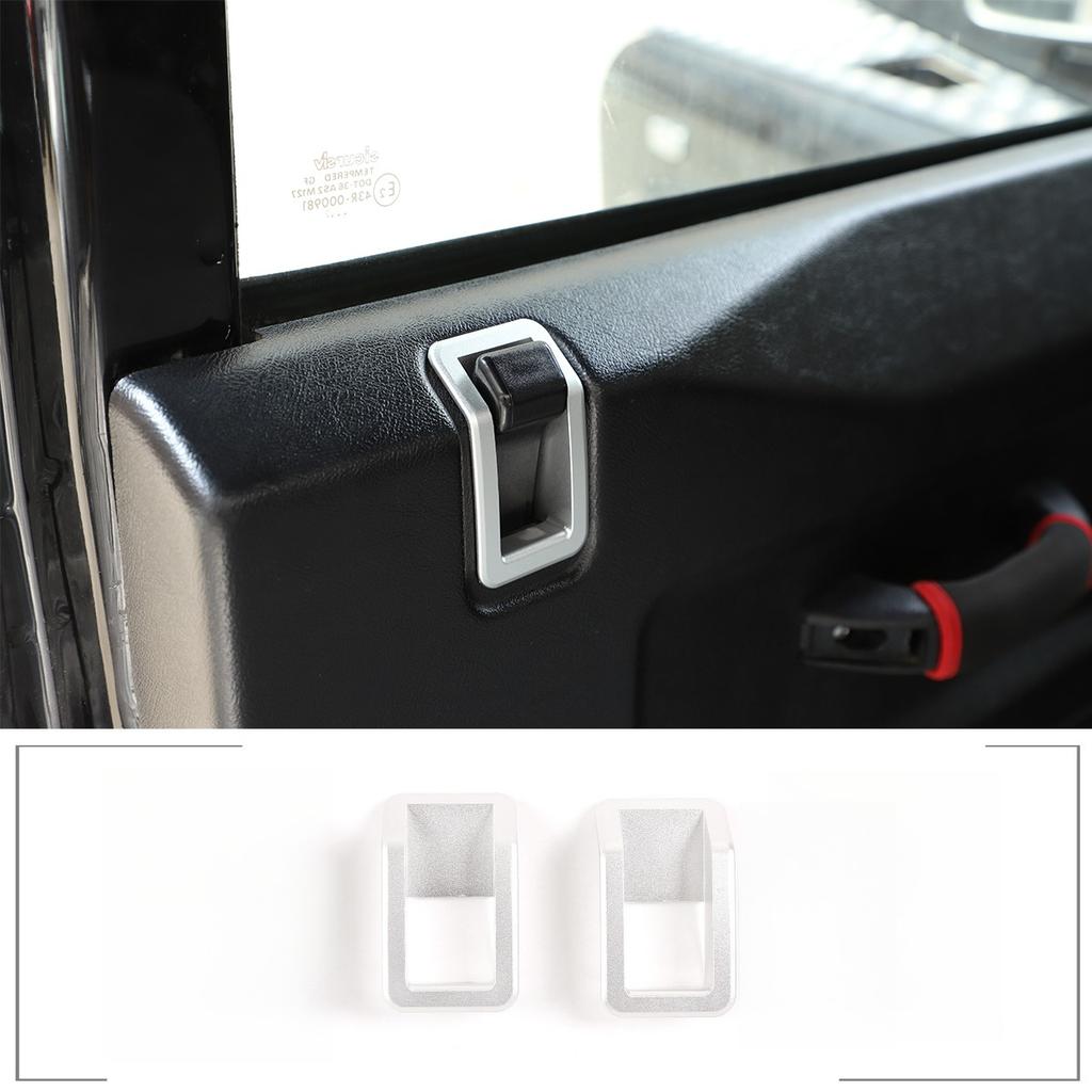 For Land Rover Defender 90 110 130 2004-18 Aluminum Alloy Car Internal Door Latch Outside Frame Handle Cover Trim Car Accessorie