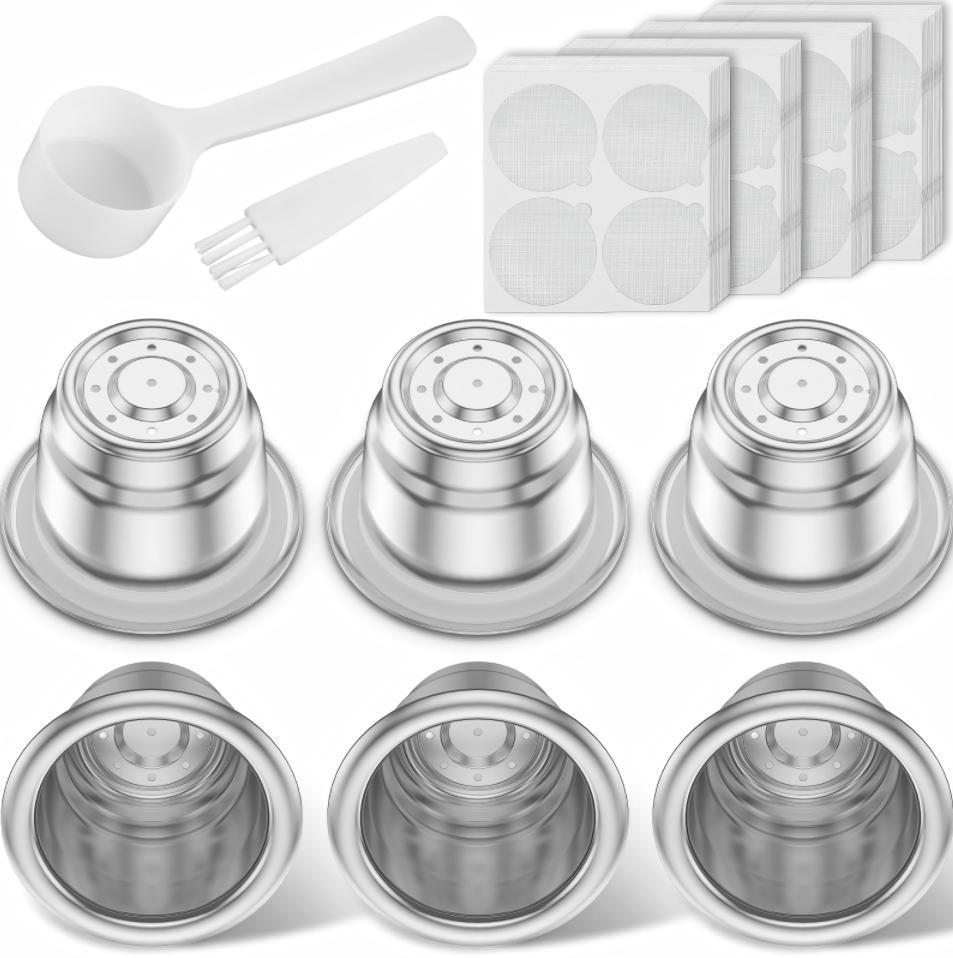 Nespresso-Compatible DIY Reusable Stainless Steel Coffee Capsule