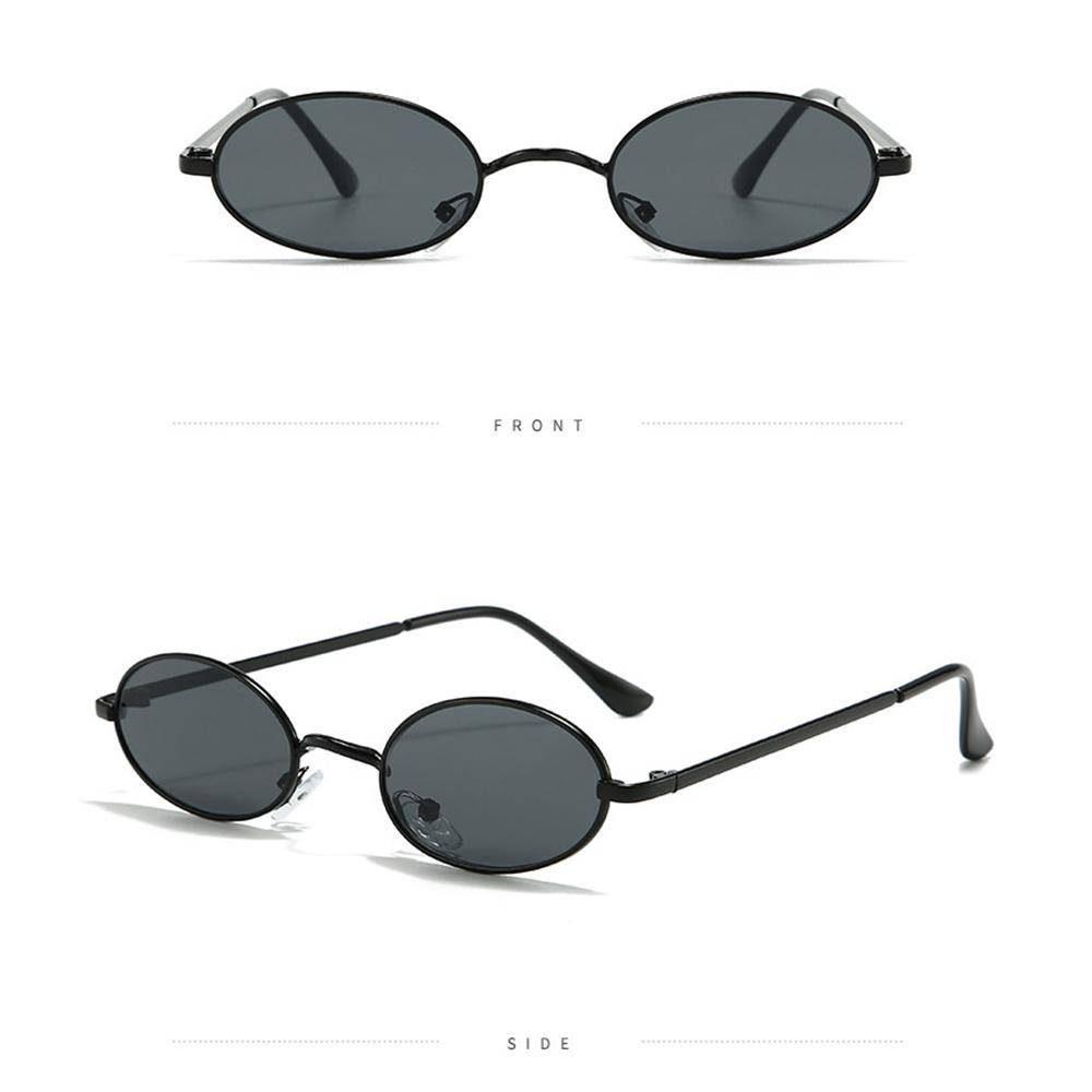 Eyewear Uv400 Vintage Sun Glasses Oval Sunglasses Trendy Punk Eyepiece For Fashion Collection Driving Parties