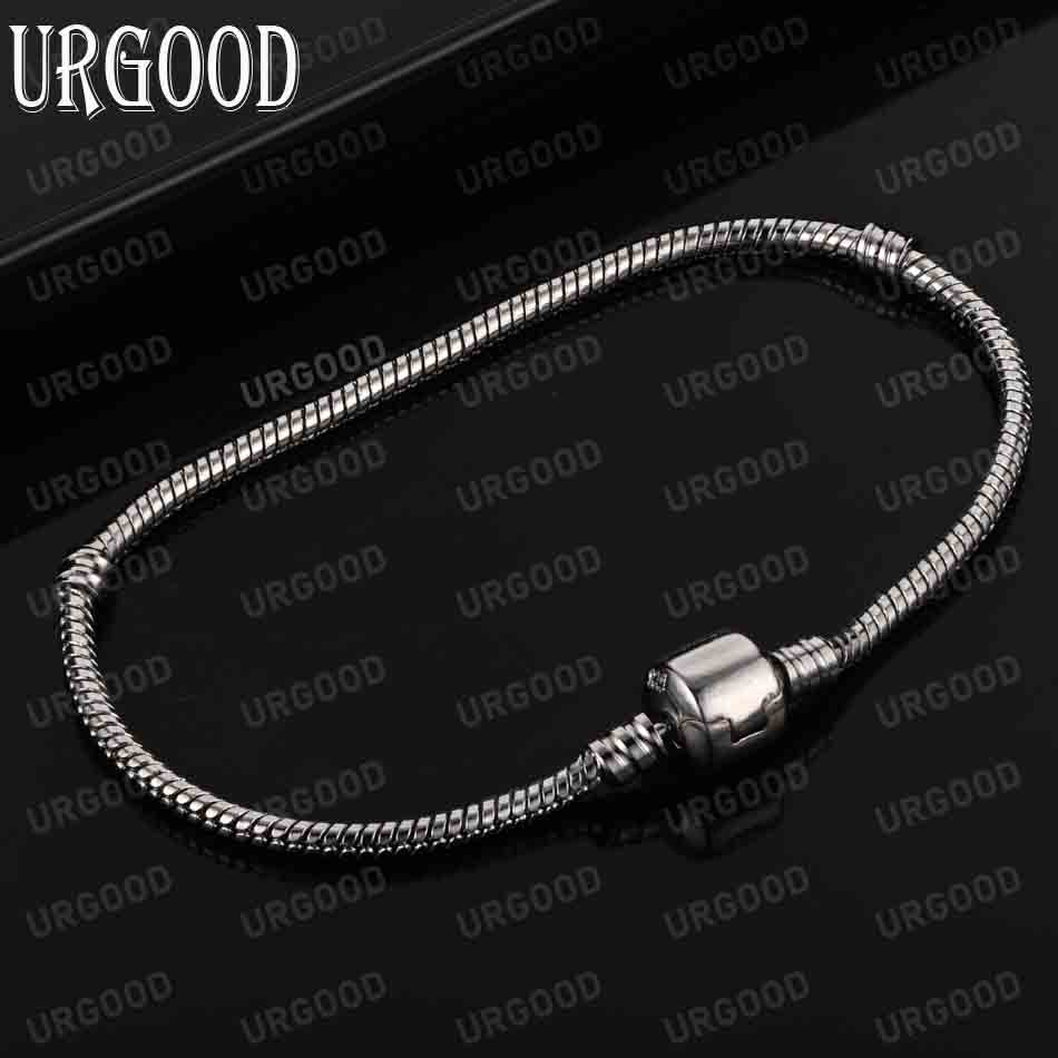 Bransoletka z łańcuszkiem wężowym ze srebra próby 925, modna biżuteria ślubna