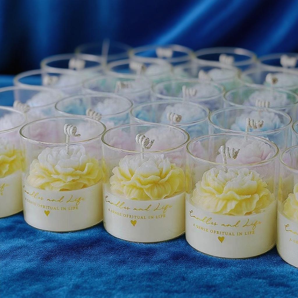 Handmade Creative Glass Aromatherapy Scented Candles Small Soy Candle Ornaments for Home for Christmas & Halloween