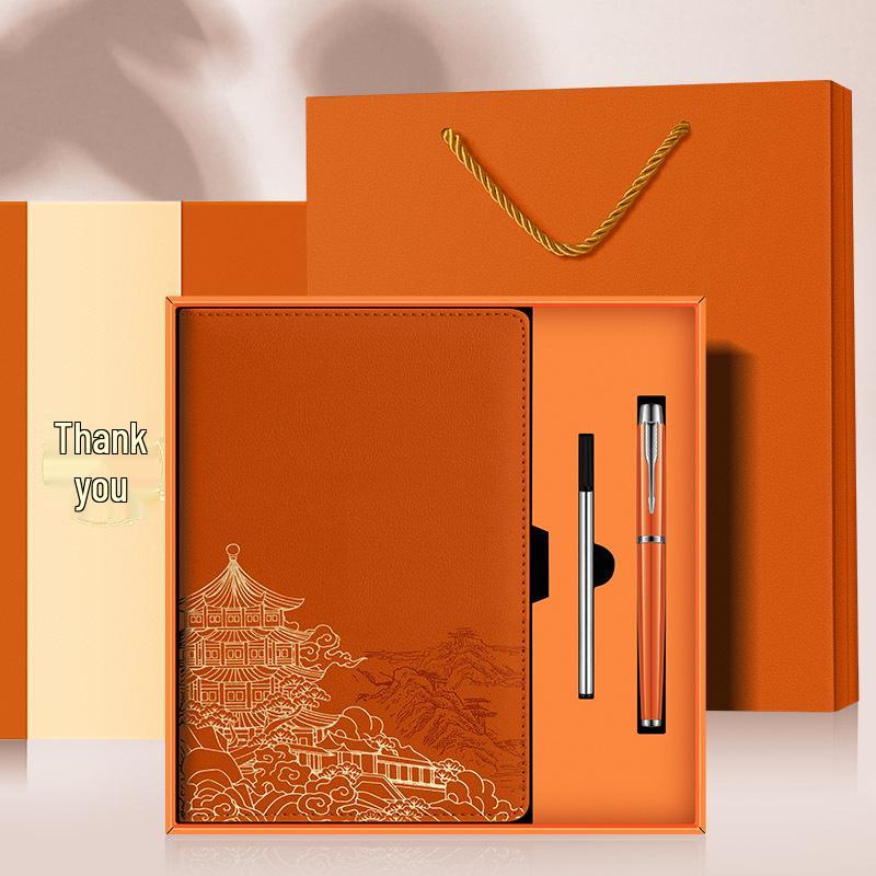 A5 National Trend Gift Box Set: Custom Logo Notebook, Cultural Creative Design, Thermos Cup, Business Notebook
