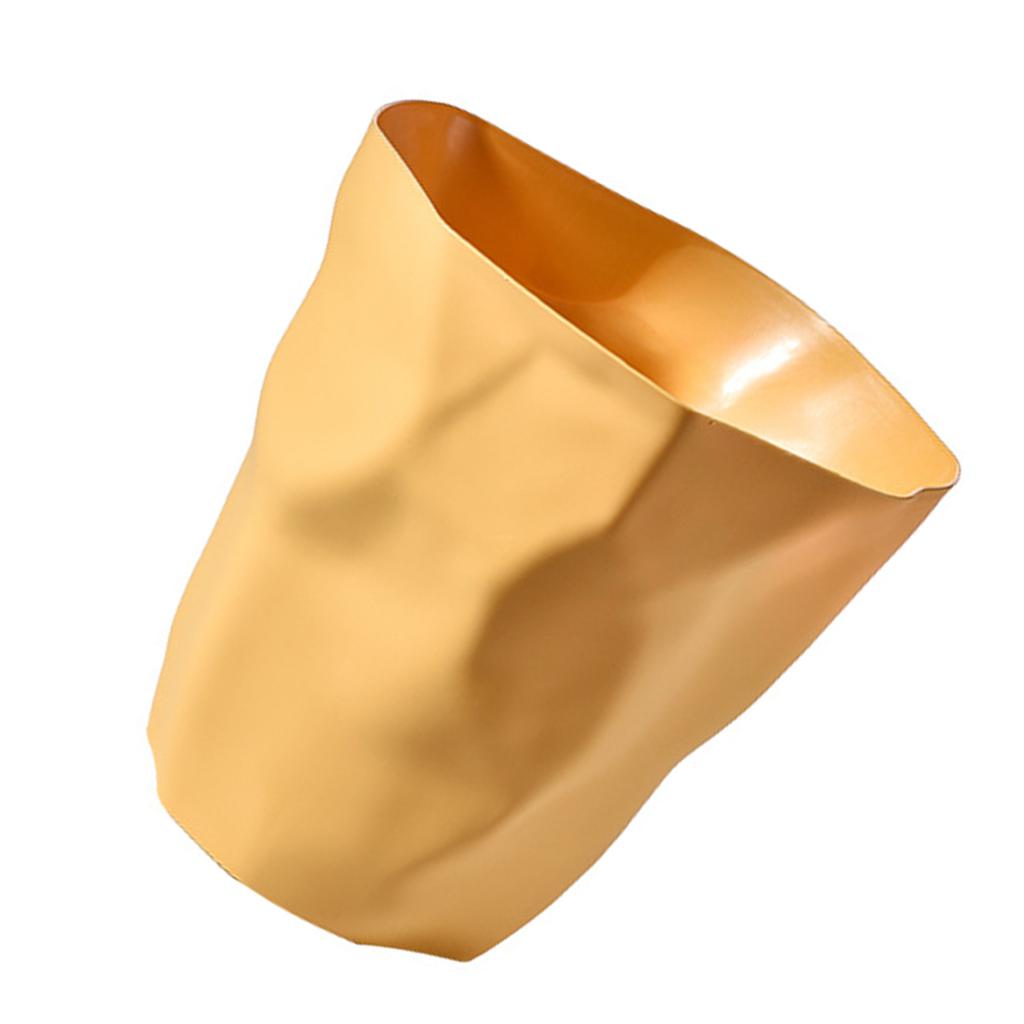 Kleiner Mülleimer Plastik Einzigartig Unregelmäßig Gefaltet Modern Abfalleimer Offene Oberseite Müllbehälter für Badezimmer Schlafzimmer Küche