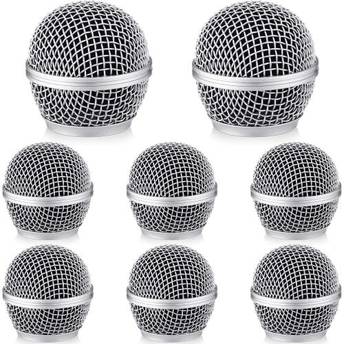 Konohan Replacement Microphone Grills, Head Mesh Grills for SM58, SM58LC, SV100, and RK143G Recording Equipment (8 Pieces)