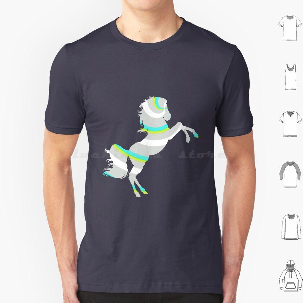 

HorseLegendary Animals T Shirt Big Size 100 Cotton Horse Animal Cowboy Cute Riding Horses Rainbow Texas Western Legendary S