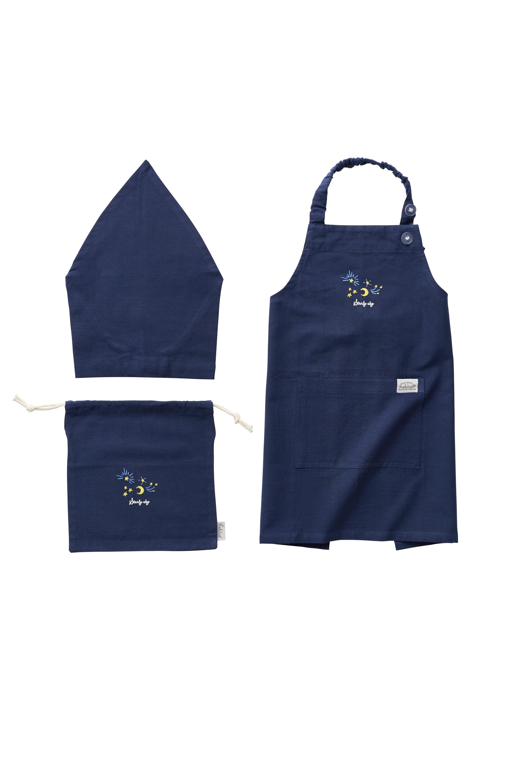 

Детский фартук Олень Темно-синий Рекомендуемый рост [REP] 100-130см