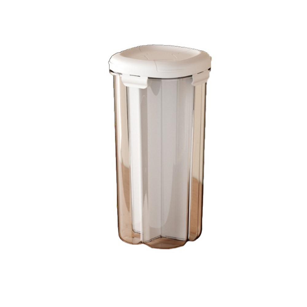 4-Compartment Grain Storage Container Sealed Food Storage Box Cereal Grain Dispenser  Coffee